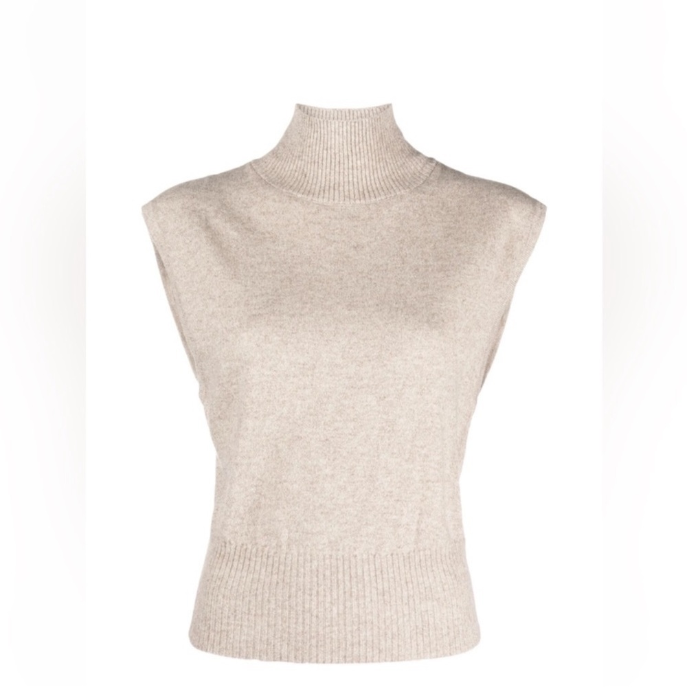 NEW Reformation Arco sleeveless knitted top cashemere M